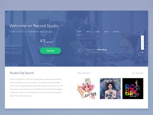 Página web de Recording Studio