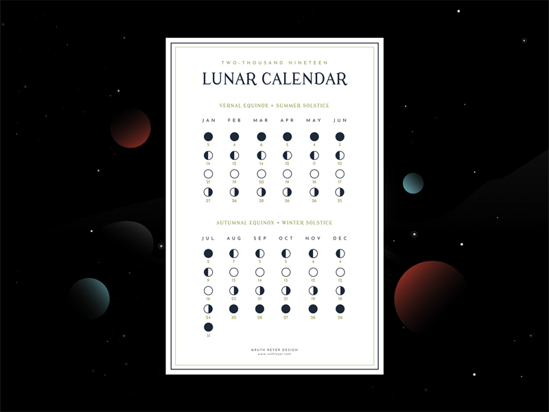 2019 Lunar Calendar - Free Vector - Download Sketch Resource