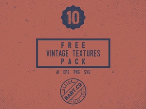 10 Vintage Textures for Illustrator