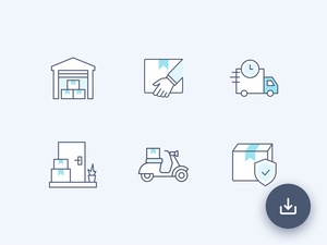 10 Logistics Delivery Icons