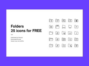 25 icônes de dossier