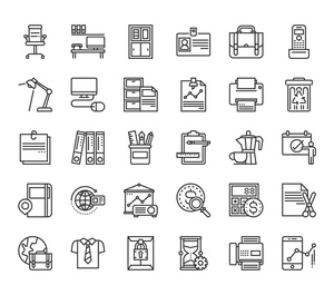 32 иконки бизнеса Essentials