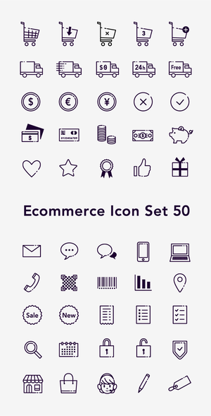 50 eCommerce Icons