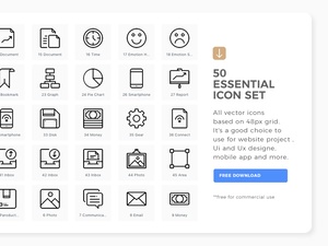 50 Free Essential Icons