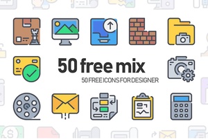 50 Simple Line Icons