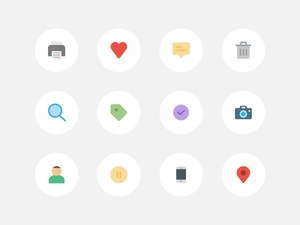70 Essential Flat Icons