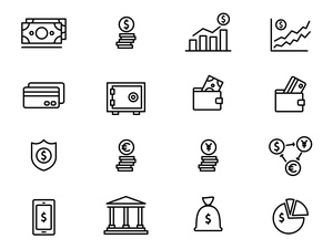 Iconos de banca y finanzas gratis