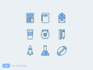 Back to School Icons Pack