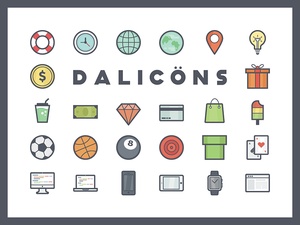 Dalicons - kostenlose Vektor -Symbole