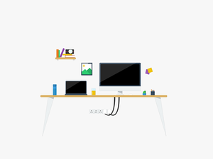 Flat Desk Icon