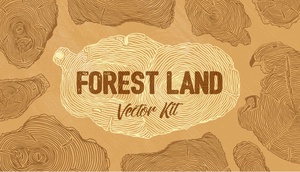 Kit de vecteur terrestre forestier