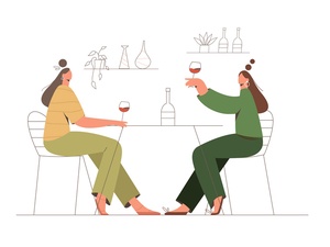 Girls Night Out Illustration