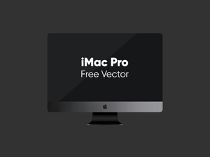 iMac Pro Vector Mockup