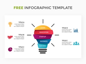 Infographic Template With Light Bulb