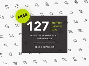 Interface Essential Icons