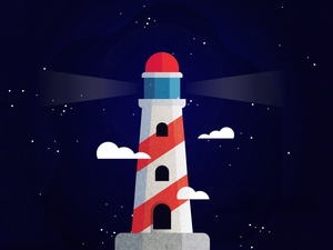 Lighthouse Vector Illustration