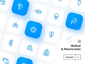 Medical & Pharma Icon Set
