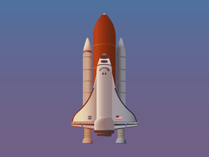 NASA Rocket Illustration