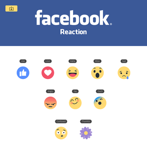 Facebook Like Button Empathetic Emoji Reactions