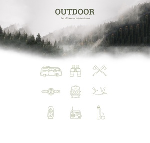 Outdoor Free Icons Set