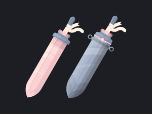 Pink Sword Illustration