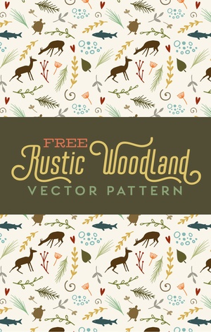 Rustic Woodland Vector Pattern