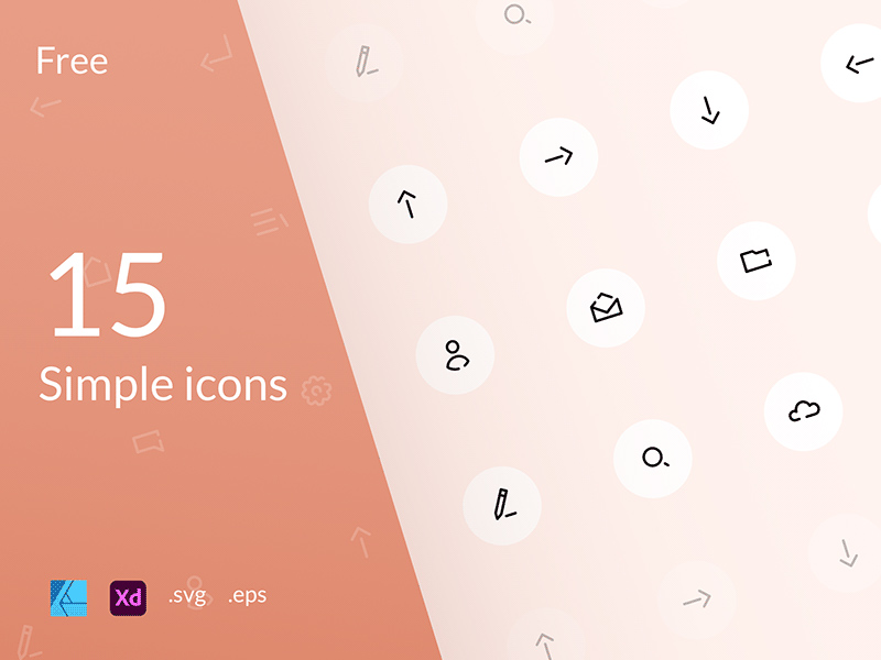15 iconos de Adobe XD