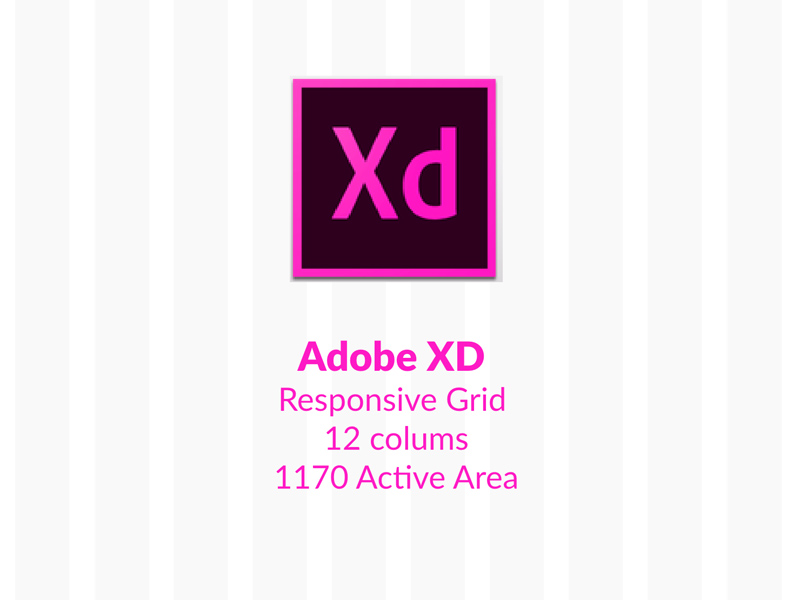 Adobe Experience Design 12 columna de la cuadrícula receptiva 1170
