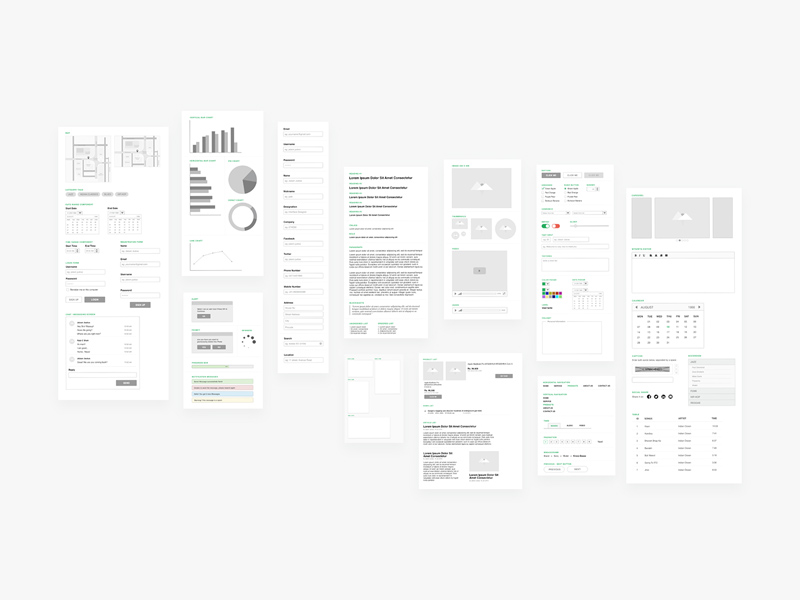 Adobe XD Wireframing Kit - Artikel