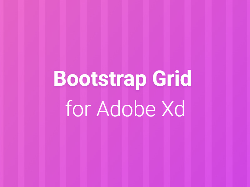 Guía de cuadrícula de bootstrap de Adobe XD
