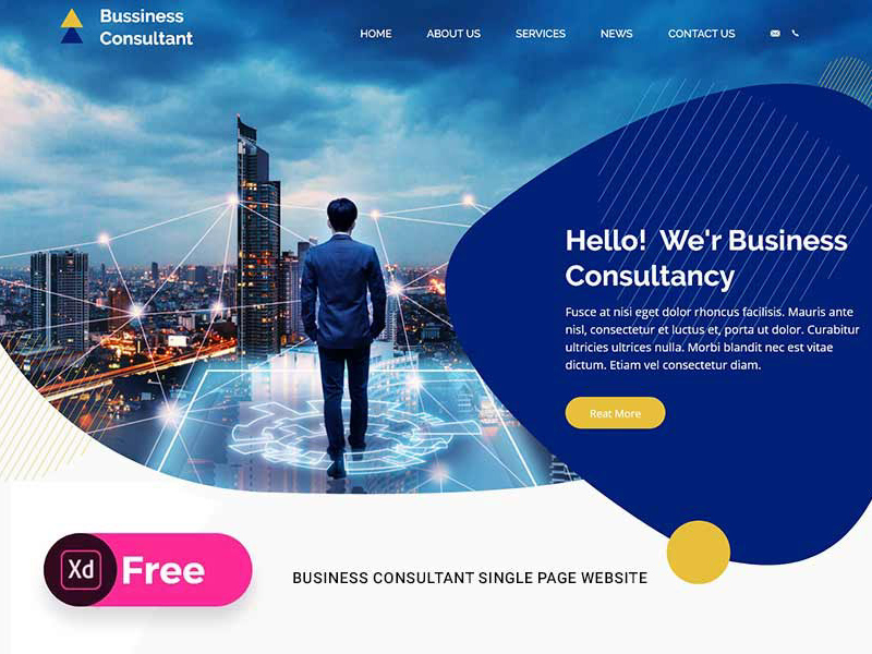 Business Consultancy Website Vorlage
