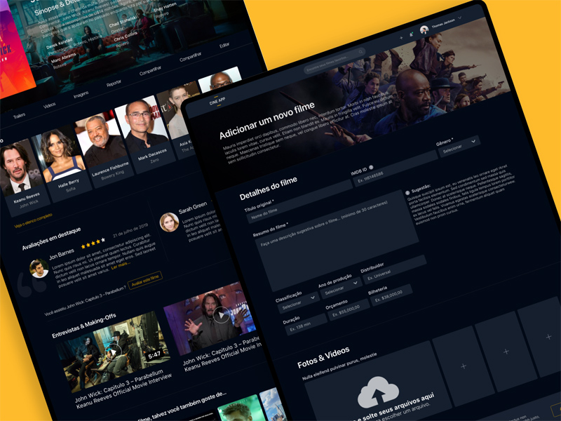 Filmliste & Reviewing App Concept - Cine