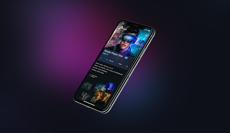Kino -Mobile -App -Konzept