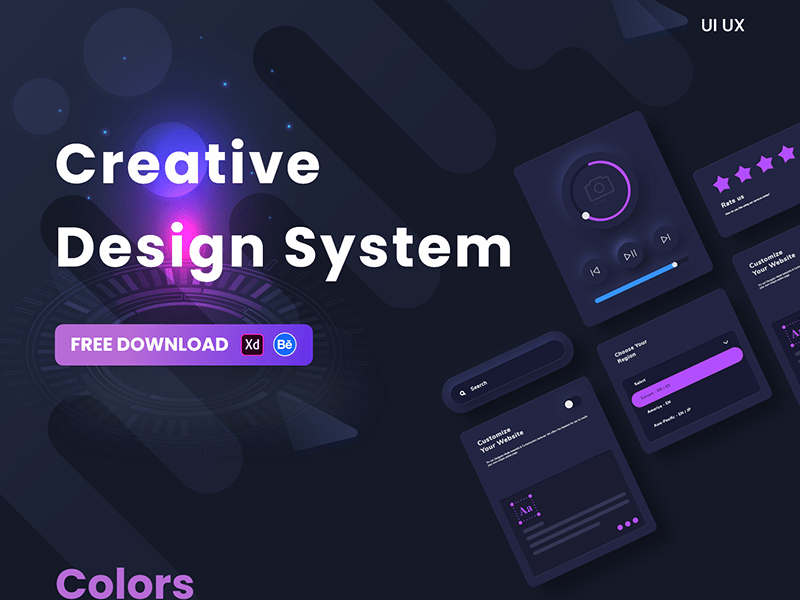 Kit de système de conception créatif