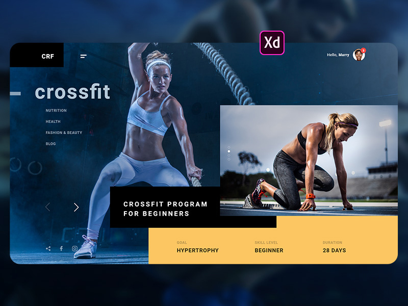 CrossFit -Website Vorlage