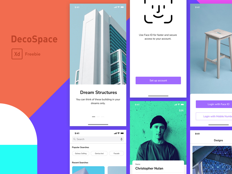 Decospace Adobe XD UI Kit