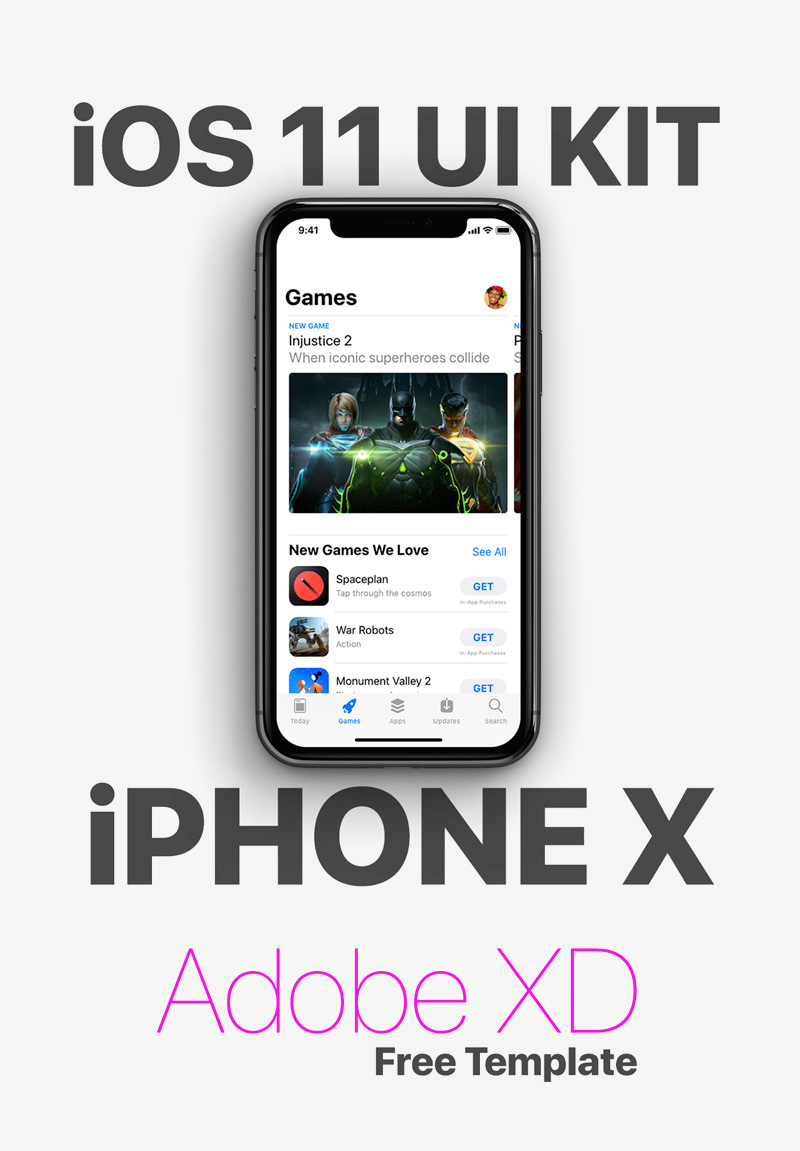 Adobe XD iOS 11 UI Kit