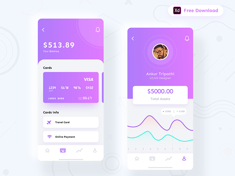 Finanz -App -UI -Design