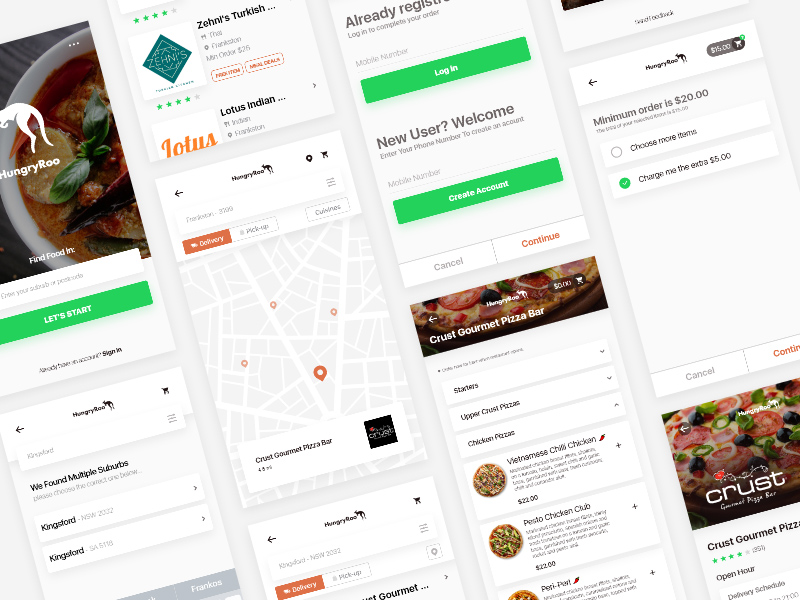 Kit XD UI - Diseño de aplicaciones de restaurantes