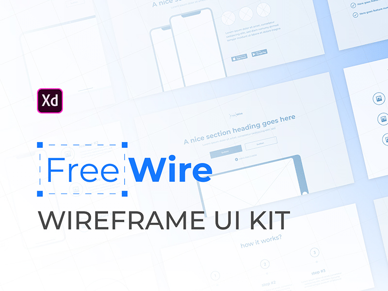 Kit wireframe Adobe XD