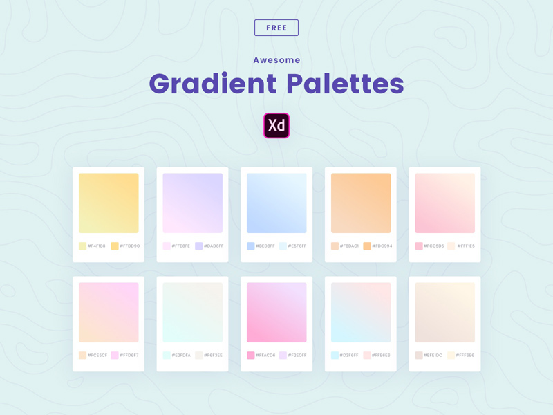 Cool Gradients Set for Adobe XD