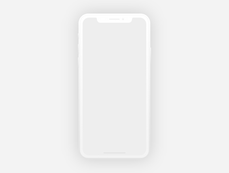 Mockup de iPhone X para Adobe XD