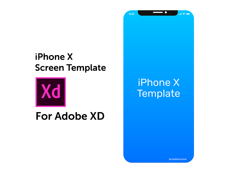 Mockup de iPhone X para Adobe XD