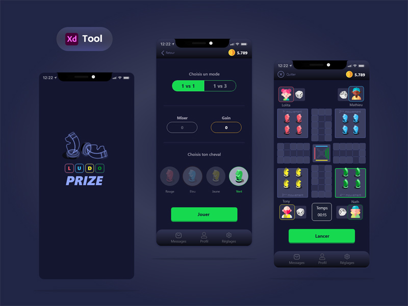 Diseño de aplicaciones de Ludo Game (Ludoprize)