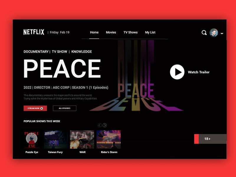 Netflix Landing Page Redesign