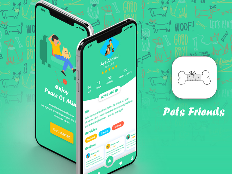 Hunde Walking App Concept UI