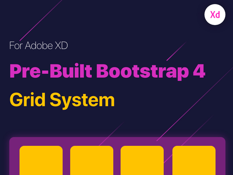 Bootstrap 4 Grid System For Adobe Xd