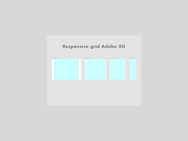 Adobe XD Responsive Grid