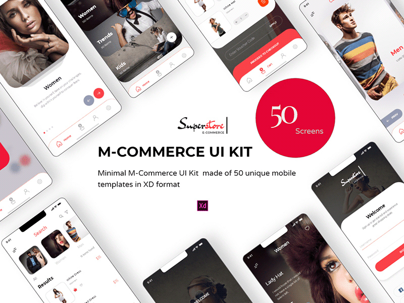 Mobiler E-Commerce XD UI Kit
