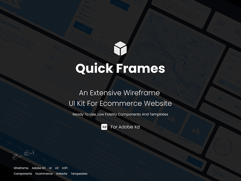 E-commerce Wireframes Kit – QuickFrames